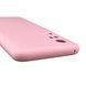 Чехол для Vivo Y31 силиконовый с микрофиброй нескользящий на виво у31 розовый 0032355 фото 6