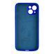 Чехол Silicone Case для Apple iPhone 13 темно-синий (soft touch, кольца камеры, микрофибра) 0061823 фото 2