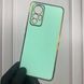 Чохол для Xiaomi 12 Lite глянсовий із золотою окантовкою із захистом камери на сяомі 12 лайт бірюзовий 0000109 фото 1