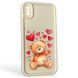 Чехол силиконовый Soft Touch с 3D принтом милый мишка для Apple iPhone Xs Max молочный (Полная защита камеры) 0044977 фото 1