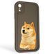 Чохол силіконовий оригінальний Soft Touch з 3D принтом мему сібу для Apple iPhone Xr коричневий (Повний захист камери) 0047311 фото 1