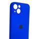 Чехол Silicone Case для Apple iPhone 13 темно-синий (soft touch, кольца камеры, микрофибра) 0061823 фото 3