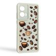 Чохол силіконовий Soft Touch з 3D принтом Кава для Samsung Galaxy S26 молочний (Повний захист камери)