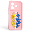 Чохол силіконовий Soft Touch з 3D принтом для Xiaomi Redmi Note 14 4G EU рожевий (Повний захист камери)