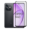 Захисне скло для телефона Oppo A40 протиударне повноекранне на оппо а40 чорне