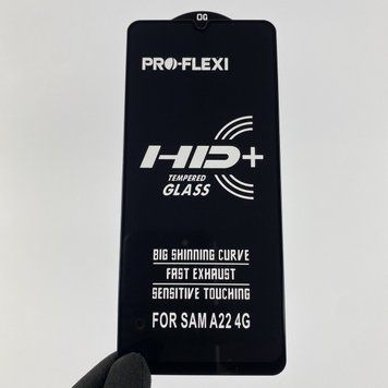 Защитное стекло для телефона Samsung Galaxy M22 4G SM-M225F противоударное полноэкранное самсунг м22 4г чёрное 0000915 фото