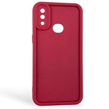 Чехол силиконовый Soft Touch для Samsung Galaxy A10s бордовый (Полная защита камеры) 0053983 фото