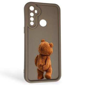 Чохол силіконовий Soft Touch з 3D принтом кумедний тед ведмідик для Realme 5 коричневий (Повний захист камери) 0049158 фото