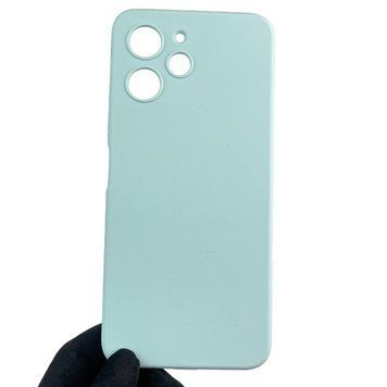 Чехол для Xiaomi Redmi 12 4G силиконовый с микрофиброй нескользящий на сяоми редми 12 4г голубой 0032570 фото