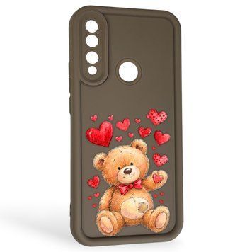 Чехол силиконовый Soft Touch с 3D принтом милый мишка для Huawei Y9 Prime 2019 (STK-L21) коричневый (Полная защита камеры) 0044873 фото