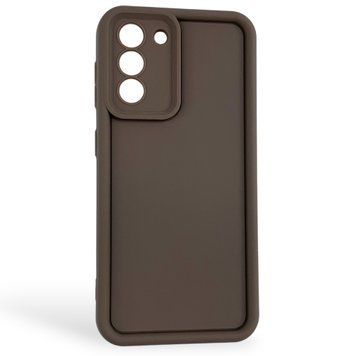 Чехол силиконовый Soft Touch для Samsung Galaxy S21 коричневый (Полная защита камеры) 0054033 фото