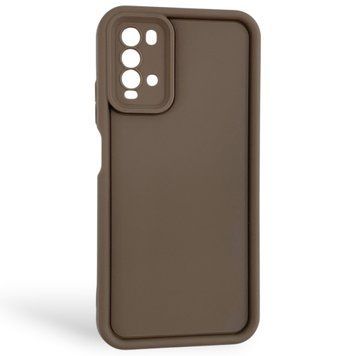 Чехол силиконовый Soft Touch для Xiaomi Poco M3 коричневый (Полная защита камеры) 0053883 фото