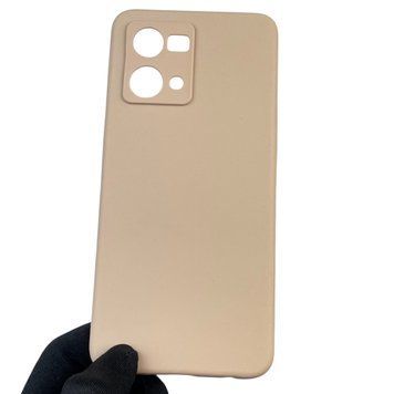 Чохол для Oppo Reno 7 4G силіконовий з мікрофіброю нековзний на оппо рено 7 4г пудровий 0031794 фото