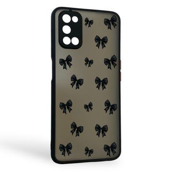 Чехол для телефона OPPO A72 с 3D принтом бантиков с высокими бортами на оппо а72 черный 0033493 фото
