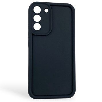 Чехол силиконовый Soft Touch для Samsung Galaxy S22 Plus черный (Полная защита камеры) 0054078 фото