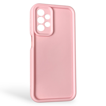 Чехол силиконовый Soft Touch для Samsung Galaxy A23 5G розовый (Полная защита камеры) 0044030 фото