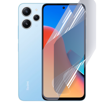 Плёнка гидрогелевая для Xiaomi Redmi 12 глянцевая противоударная на сяоми редми 12 прозрачная 0003416 фото