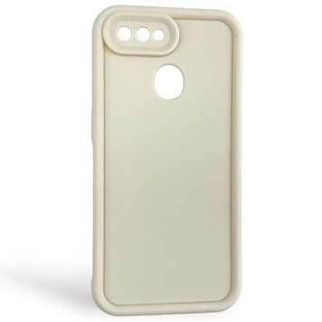 Чехол силиконовый Soft Touch для Oppo A12 молочный (Полная защита камеры) 0054254 фото