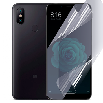 Плёнка гидрогелевая для Xiaomi Mi 6X глянцевая противоударная на сяоми ми 6х прозрачная 0003368 фото