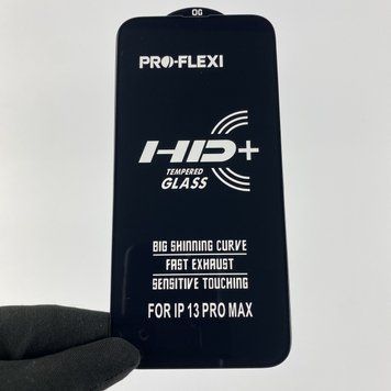 Захисне скло для телефону Apple iPhone 13 Pro Max протиударне повноекранне на айфон 13 про макс чорне 0001065 фото
