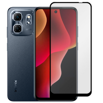 Захисне скло 6D OG для телефона Infinix Hot 50i повноекранне протиударне на інфінікс хот 50i чорне 0013946 фото