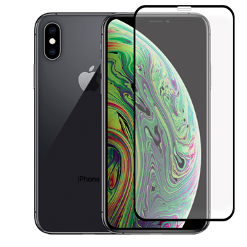 Защитное стекло для телефона Apple iPhone XS противоударное полноэкранное на айфон хс черное 0038486 фото