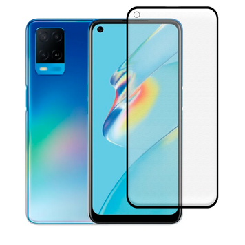 Захисне скло МАТОВЕ для телефона Oppo A54 4G протиударне повноекранне на оппо а54 4г чорне 0039168 фото