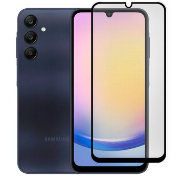 Захисне скло МАТОВЕ для телефона Samsung Galaxy A25 5G (SM-A256B) протиударне повноекранне на самсунг а25 5г чорне 0039231 фото