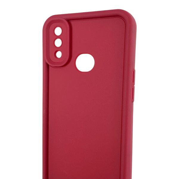 Чехол силиконовый Soft Touch для Samsung Galaxy A10s бордовый (Полная защита камеры) 0053983 фото