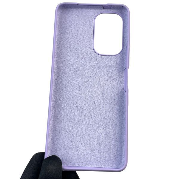 Чехол для Tecno Camon 19 Pro (CI8n) силиконовый с микрофиброй нескользящий на техно камон 19 про сиреневый 0032253 фото