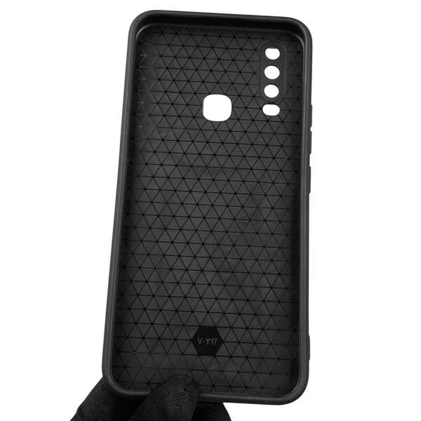 Чехол для Vivo Y15 бронированный с кольцом со шторкой на виво у15 чёрный rg1 0016089 фото