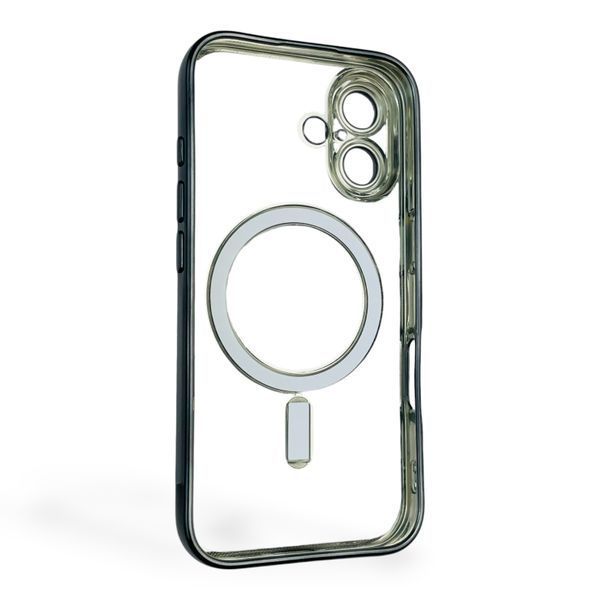 Чехол для Apple iPhone 16 с линзами на камере с MagSafe на айфон 16 черный 0034430 фото