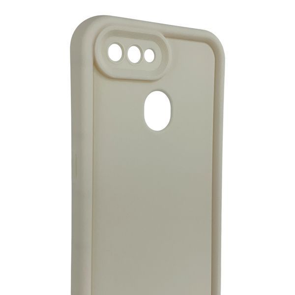 Чехол силиконовый Soft Touch для Oppo A12 молочный (Полная защита камеры) 0054254 фото