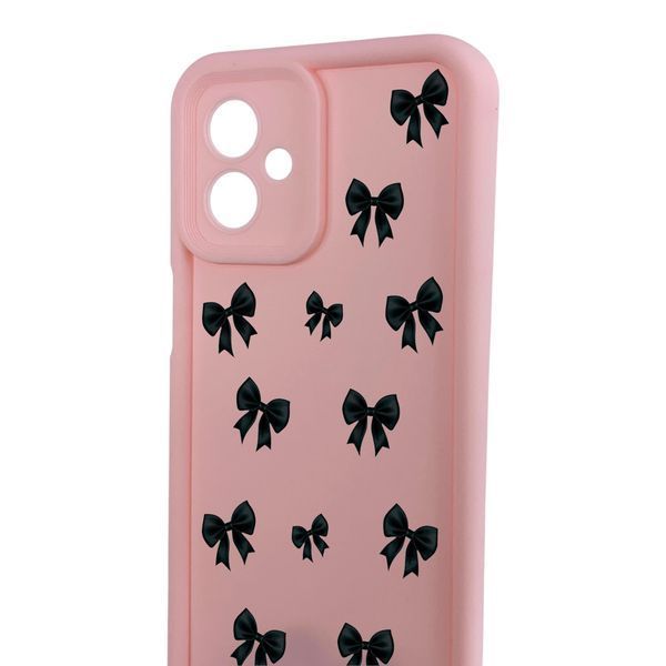 Чехол силиконовый Soft Touch с 3D принтом для Motorola G14 розовый (Полная защита камеры) 0057332 фото