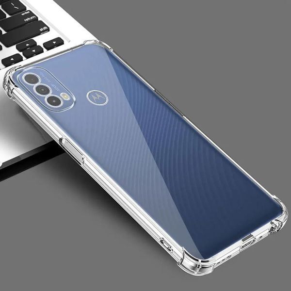 Чохол для Motorola E40 / E30 з бронь кутами протиударний прозорий із захистом камери (силікон TPU, моторола е40 е30) 0061531 фото