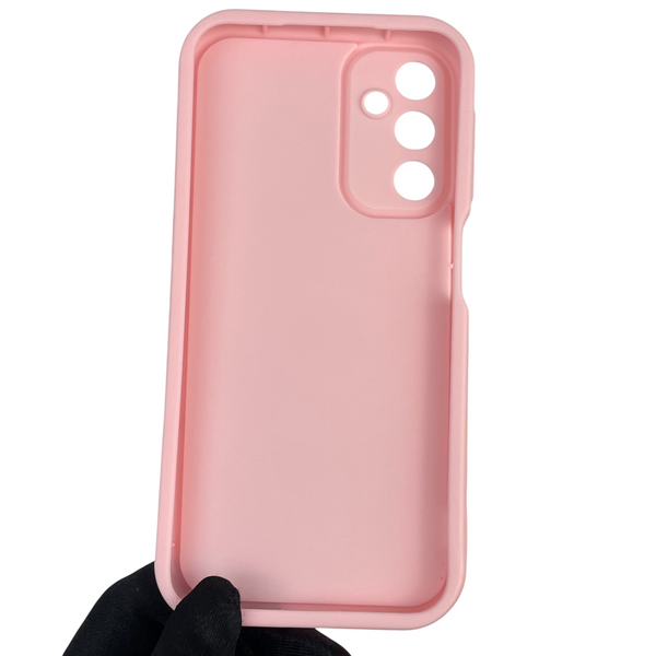 Чехол силиконовый Soft Touch с 3D принтом женским для Samsung Galaxy A24 (SM-A245F) розовый (Полная защита камеры) 0042702 фото