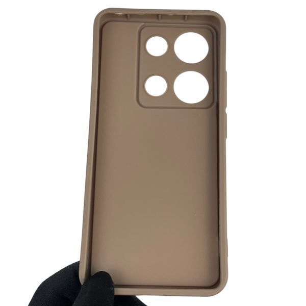 Чохол силіконовий оригінальний Soft Touch з 3D принтом злого кота для Xiaomi Redmi Note 14S коричневий (Повний захист камери) 0046878 фото