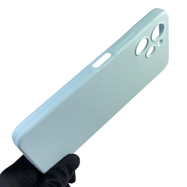 Чохол для Xiaomi Redmi 12 4G силіконовий з мікрофіброю нековзний на сяомі редмі 12 4г блакитний 0032570 фото