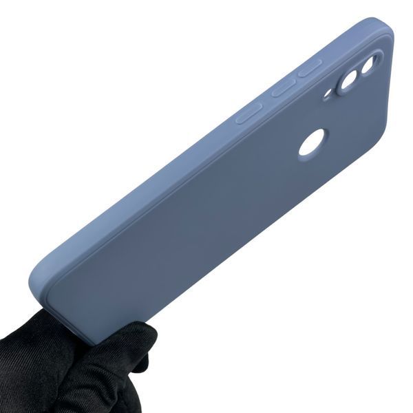 Чехол для Xiaomi Redmi Note 7 Pro с квадратными гранями с защитой камеры на сяоми редми нот 7 про голубой 0012894 фото