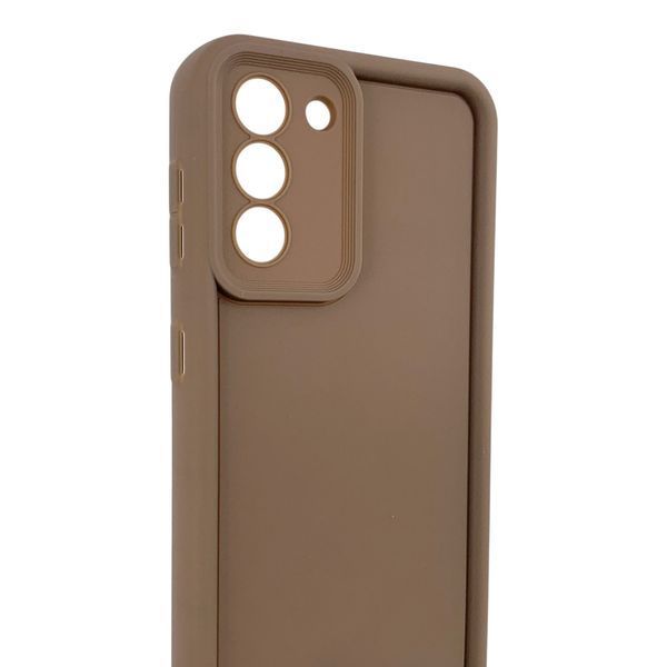 Чохол силіконовий Soft Touch для Samsung Galaxy S21 коричневий (Повний захист камери) 0054033 фото