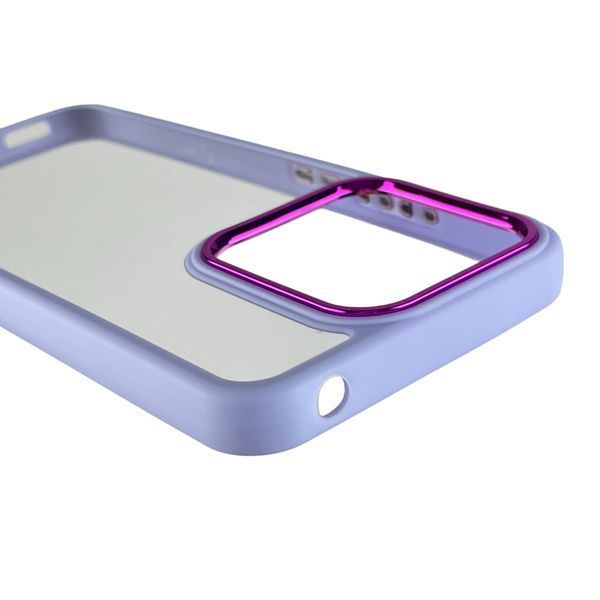 Чохол для Xiaomi Redmi 12C з кольоровими високими бортами на сяомі редмі 12с бузковий 0007840 фото