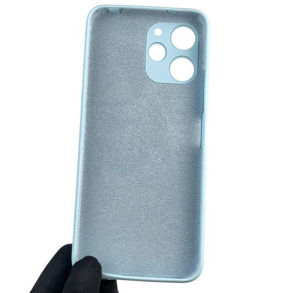 Чохол для Xiaomi Redmi 12 4G силіконовий з мікрофіброю нековзний на сяомі редмі 12 4г блакитний 0032570 фото