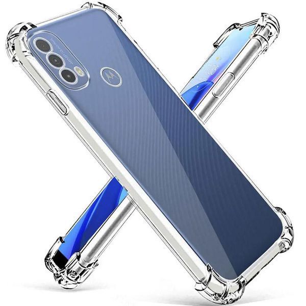 Чохол для Motorola E40 / E30 з бронь кутами протиударний прозорий із захистом камери (силікон TPU, моторола е40 е30) 0061531 фото
