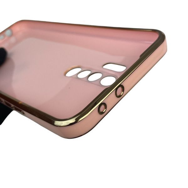 Чохол для Xiaomi Redmi 9 глянцевий із захистом камери із золотою окантовкою на сяомі редмі 9 пудровий gs1 0019941 фото