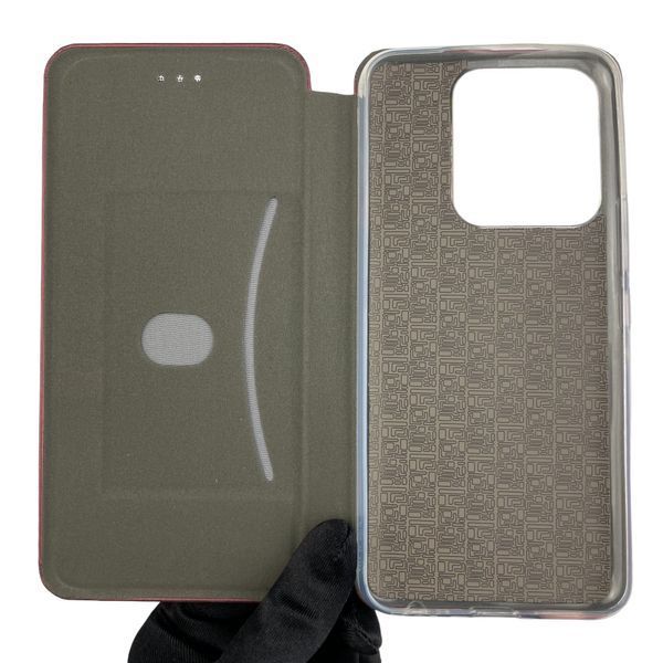 Чохол-книжка для TECNO Spark 8C KG5k з підставкою на техно спарк 8с бордова 0001650 фото