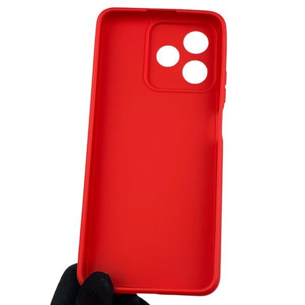 Чохол для Realme Note 50 з квадратними гранями із захистом камери на реалмі нот 50 червоний 0012542 фото