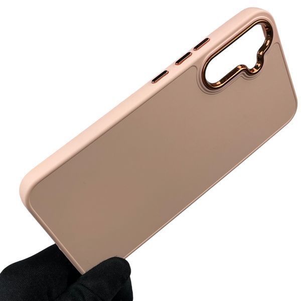 Чехол для Samsung Galaxy A34 5G (SM-A346E) с защитой на камеры с микрофиброй на самсунг а34 5г пудровий 0012161 фото