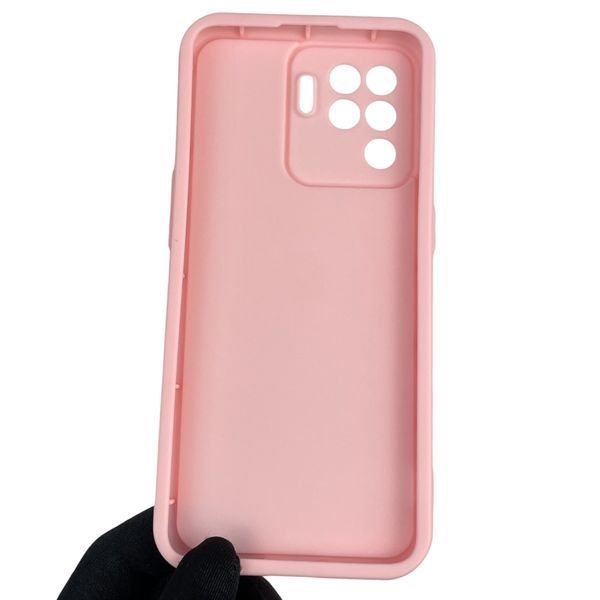 Чехол силиконовый оригинальный Soft Touch с 3D принтом волшебной минни маус для Oppo Reno 5 Lite розовый (Полная защита камеры) 0049584 фото
