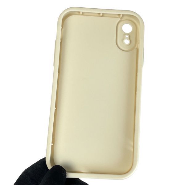 Чехол силиконовый оригинальный Soft Touch с 3D принтом мема сибу для Apple iPhone Xr молочный (Полная защита камеры) 0047312 фото