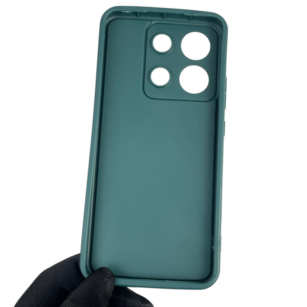 Чохол силіконовий оригінальний Soft Touch з 3D принтом милий ведмедик для Xiaomi Redmi Note 13 4G темно-зелений (Повний захист камери) 0043831 фото